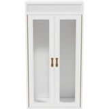 26" Unfinished 2 Door Vintage Hutch Top Set of 2 #08805
