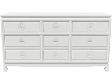Load image into Gallery viewer, 60&quot; Unfinished 9 Drawer Vintage Dresser #08598
