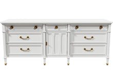 Load image into Gallery viewer, 75&quot; Unfinished 7 Drawer 1 Door Drexel Vintage Buffet #08118
