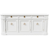 72" Unfinished 3 Door 3 Drawer Drexel Vintage Buffet #08860
