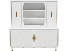 Load image into Gallery viewer, 67&quot; Unfinished 4 Door Vintage Hutch #08535
