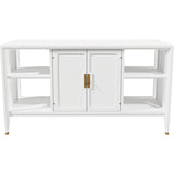44" Unfinished 2 Door Vintage Bar Cart #08843
