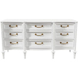 64" Unfinished 9 Drawer Vintage Dresser #08605