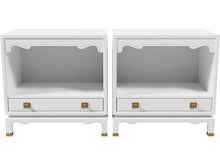 Load image into Gallery viewer, 24&quot; Unfinished 1 Drawer Vintage Nightstand Set of 2 #08519
