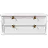 38.5" Unfinished 2 Drawer Vintage Single Nightstand #08579