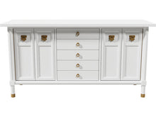 Load image into Gallery viewer, 64&quot; Unfinished 5 Drawer 2 Door American Of Martinsville Vintage Buffet #08246
