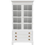 34" Unfinished 2 Door 3 Drawer Vintage Hutch #08803