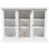 50" Unfinished 2 Door Vintage Hutch Top #08787