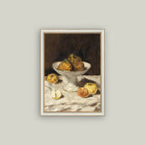 Pears Still Life Framed Antique Art