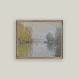 Autumn on the Seine Framed Antique Art