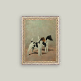 Two Fox Terriers Framed Antique Art