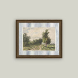 Provence Landscape Framed Antique Art