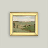 Studies by a River Framed Antique Art