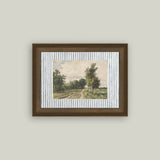 Provence Landscape Framed Antique Art