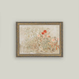 Small Garden Framed Antique Art