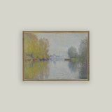 Autumn on the Seine Framed Antique Art