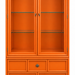 Drexel vintage hutch #09010 — electric orange finish preview