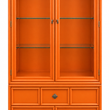 Drexel vintage hutch #09010 — electric orange finish preview