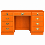 Vintage desk #09012 — electric orange