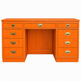 Vintage desk #09012 — electric orange