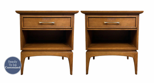 23" Unfinished 1 Drawer Wharton Vintage Nightstand Set