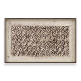 Revelation Cursive Framed Canvas R32562, full artwork and wood frame