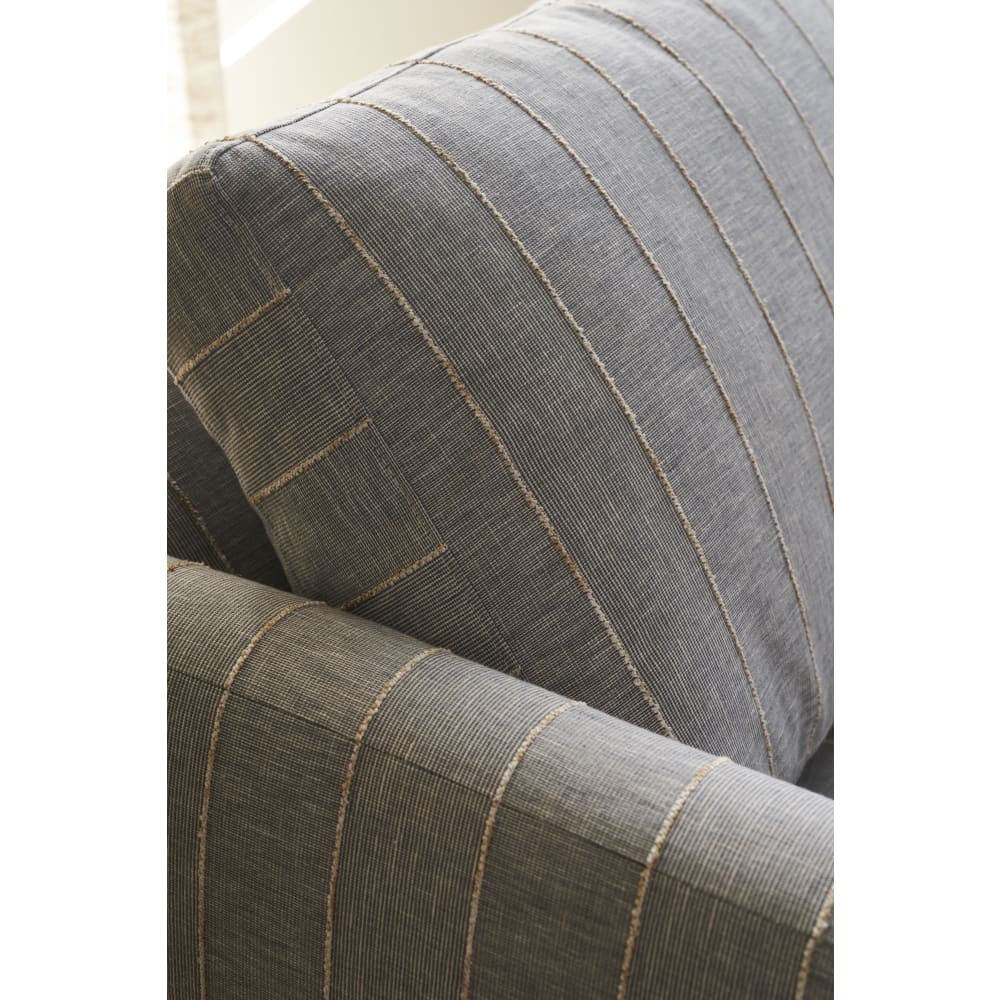 32" Allie Swivel Chair — Indigo Kid-proof Stripe — Fabric RA251-52 | Rowe Quick Ship — additional Rowe photo 3