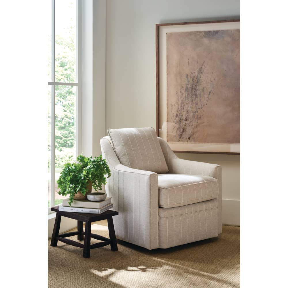31" Hollins Swivel Glider Chair — Fabric RA251-19 | Rowe Quick Ship — additional Rowe photo 1