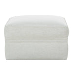 28" Kara Ottoman — Nomad Snow — Fabric 102CR-19 | Rowe Quick Ship