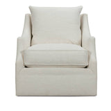 33" Kara Swivel Glider Chair — Nomad Snow — Fabric 102CR-19 | Rowe Quick Ship