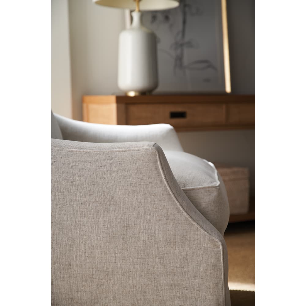 33" Kara Swivel Glider Chair — Nomad Snow — Fabric 102CR-19 | Rowe Quick Ship — additional Rowe photo 3