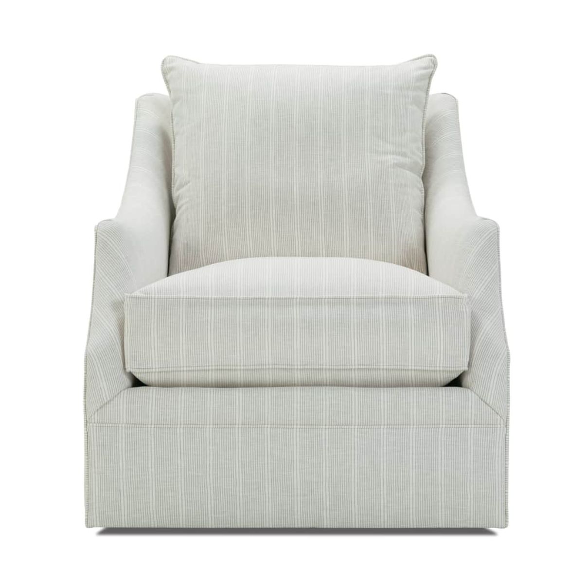33" Kara Swivel Chair — Fabric RA252-75 | Rowe Quick Ship