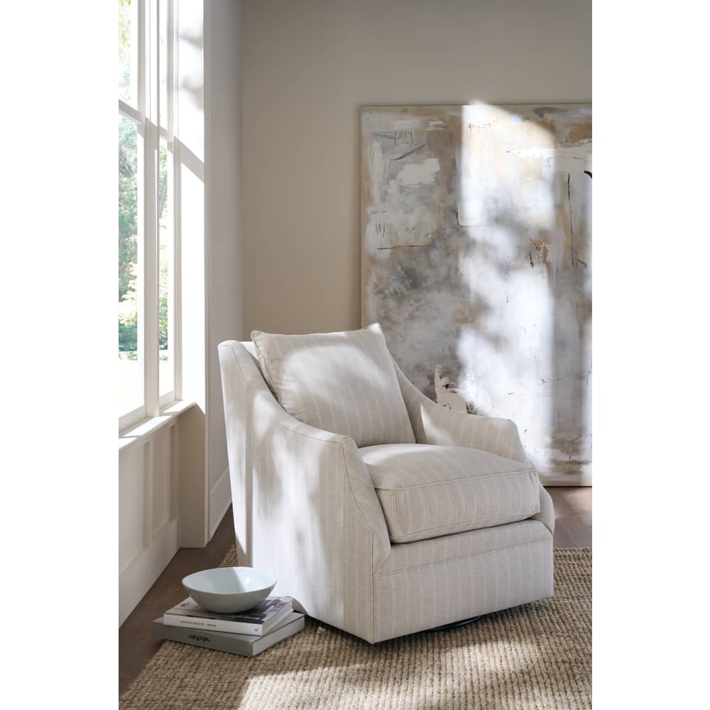 33" Kara Swivel Chair — Fabric RA252-75 | Rowe Quick Ship — additional Rowe photo 1