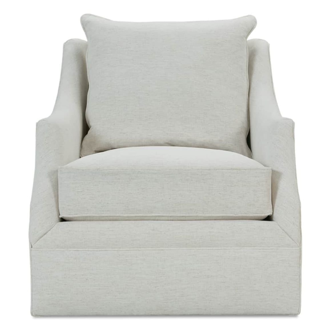 33" Kara Swivel Chair — Nomad Snow — Fabric 102CR-19 | Rowe Quick Ship