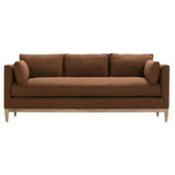 86" Leo Bench Cushion Sofa — Fabric VE102-24 | Rowe Quick Ship