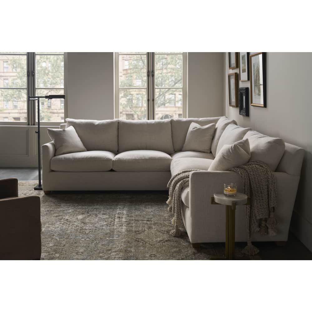 106" × 110" Lilah 2-Piece Sectional — Plush Crypton Chenille — additional Rowe photo 1