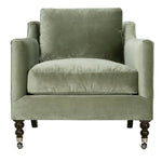33" Madeline Chair — Antiqued Moss Velvet — Fabric 15026-23 | Rowe Quick Ship