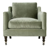 33" Madeline Chair — Antiqued Moss Velvet — Fabric 15026-23 | Rowe Quick Ship