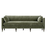 90" Madeline Sofa — Antiqued Moss Velvet | Rowe Quick Ship