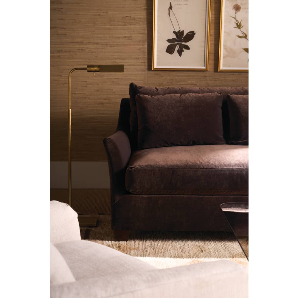 98" Moreau Sofa — Fabric 13295-80 | Rowe Quick Ship — Rowe room and detail photo