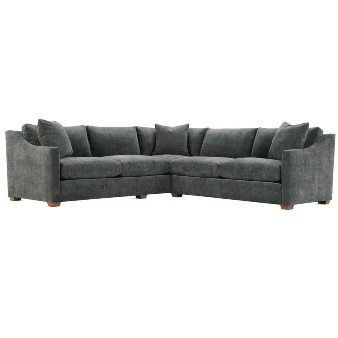 Bradford 2-Piece Sectional — Fabric 18499-29 | Rowe Quick Ship