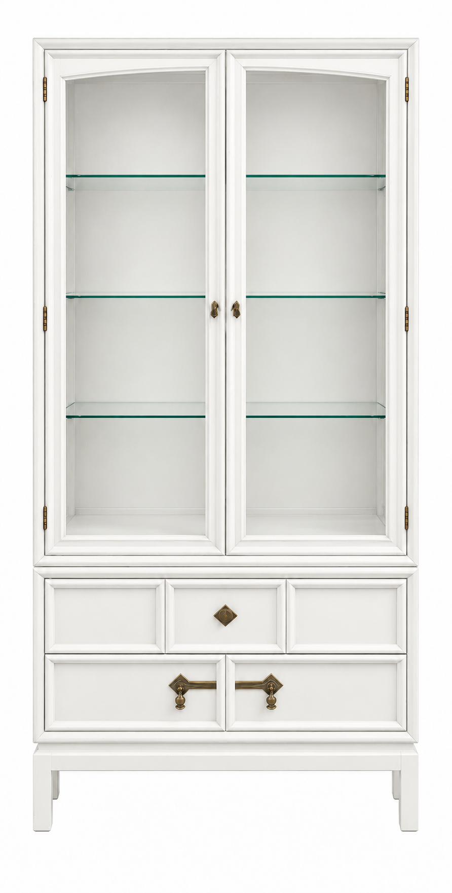 Drexel vintage hutch #09010 — white finish preview