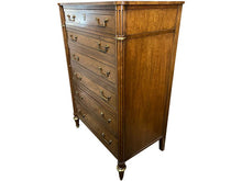 Load image into Gallery viewer, 36.25&quot; Unfinished 6 Drawer Baker Furniture Vintage Tallboy #07950

