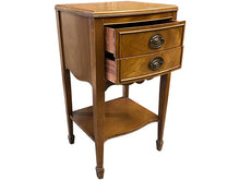 Load image into Gallery viewer, 15&quot; Finished in Marseilles 2 Drawer Vintage Single Nightstand #08112: At Our Munster, IN Location
