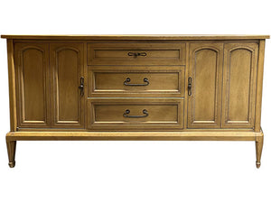 64" Unfinished 3 Drawer 2 Door White Fine Furniture Vintage Buffet #08201