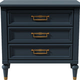 26" Unfinished 3 Drawer Vintage Single Nightstand #07510