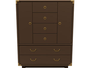 42" Unfinished Vintage Drexel Wardrobe Dresser #07388