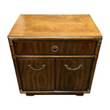 24.5" Unfinished 1 Drawer 2 Door Vintage Single Nightstand #07518