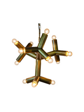 Load image into Gallery viewer, Snowflake Antique Brass Chandelier
