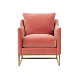 Grace Metal Base Accent Chair